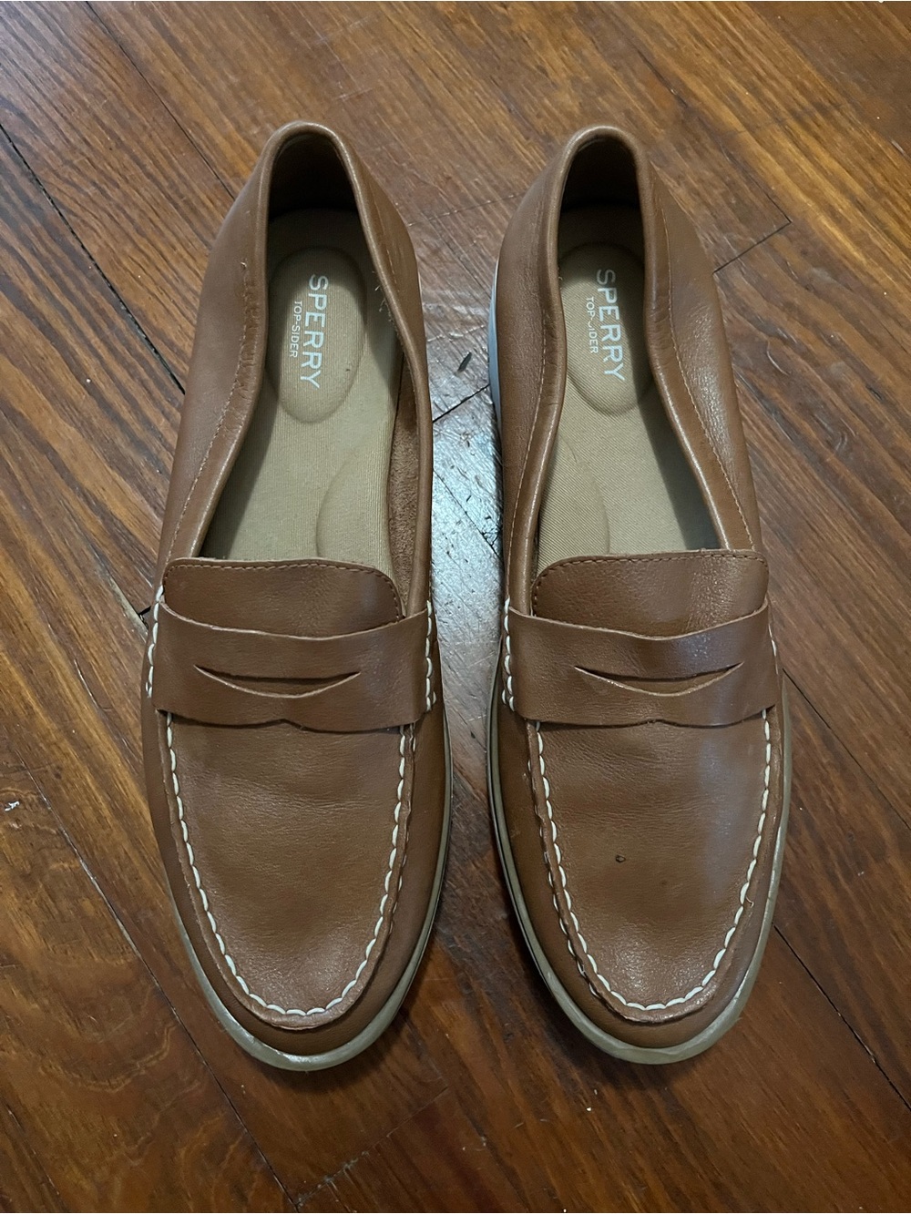 Sperry Tan Leather Women’s Chunky Penny Loafer